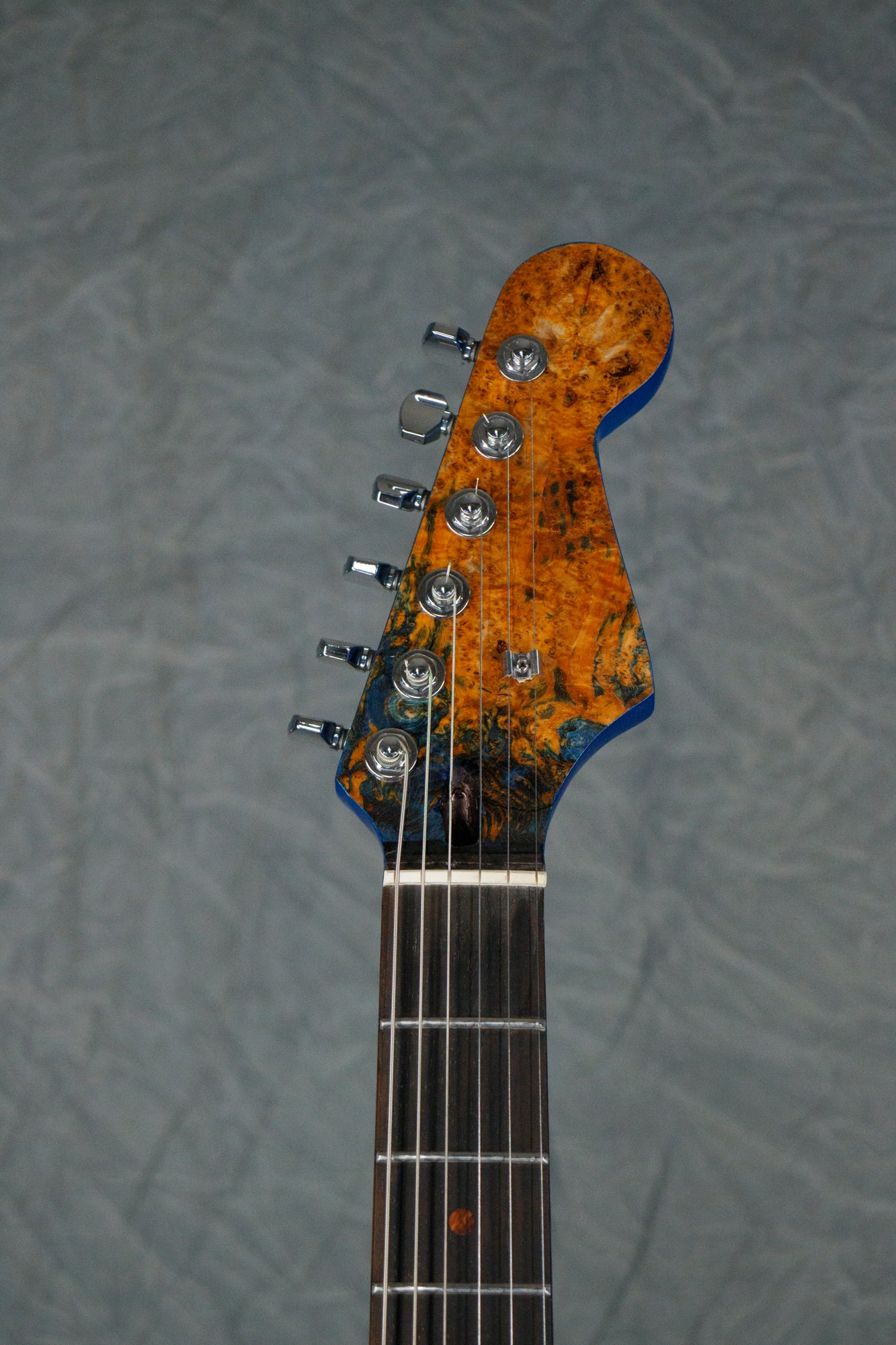 triple stabilized black ash burl tele style