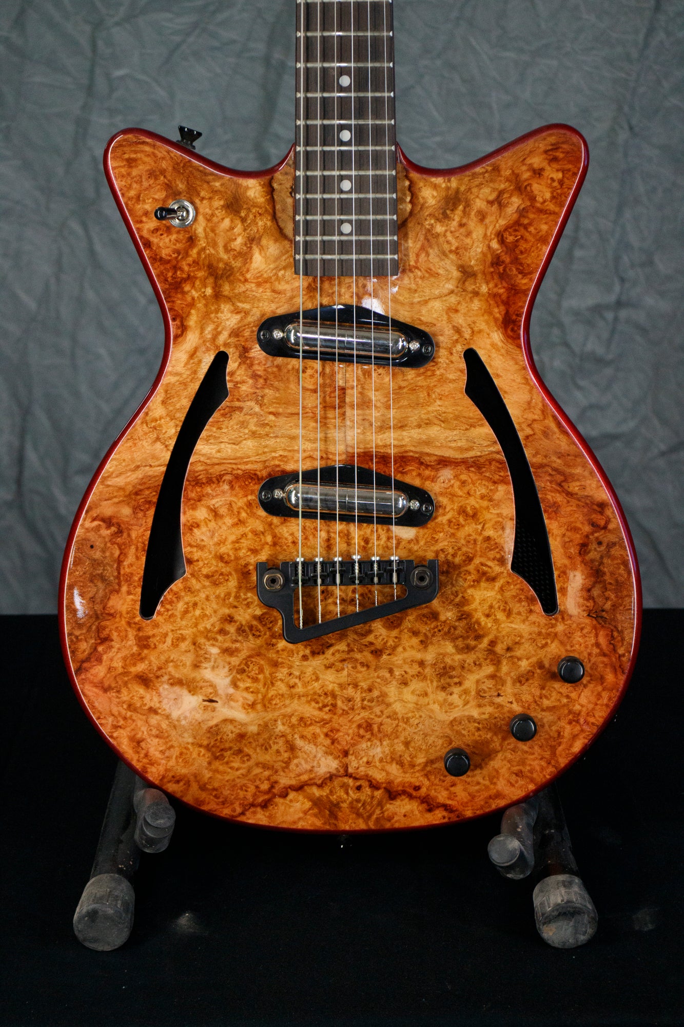 amboyna burl semi hollowbody