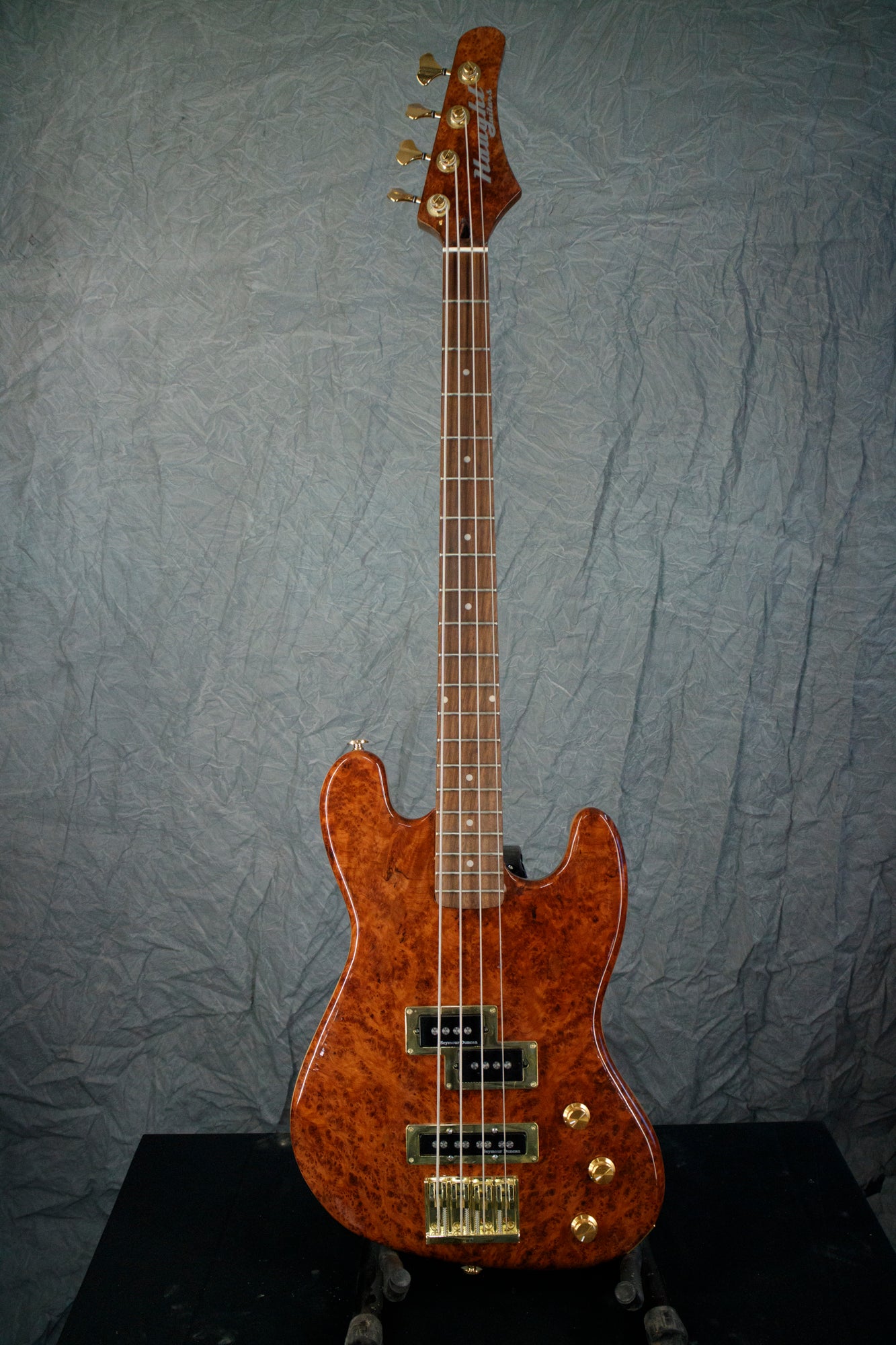 4 string redwood burl bass